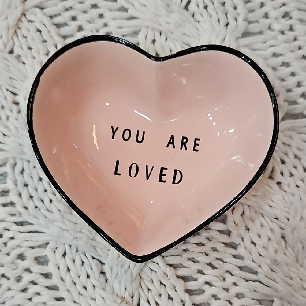 Pink Heart Tinket Bowl